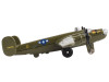 Consolidated B-24 Liberator Bomber Aircraft Olive Drab "United States Army Air Force" with Runway Section Diecast Model Airplane by Runway24