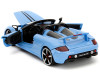 Porsche Carrera GT Convertible Blue with Black Stripes "Pink Slips" Series 1/24 Diecast Model Car by Jada