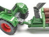 Fendt Favorit 926 Tractor and Forestry Trailer with Crane Green with Logs Diecast Model by Siku