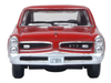 1966 Pontiac GTO Montero Red 1/87 (HO) Scale Diecast Model Car by Oxford Diecast