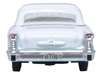 1957 Oldsmobile 88 Convertible (Top-Up) Banff Blue and Alcan White with White 1/87 (HO) Scale Diecast Model Car by Oxford Diecast