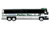 2001 MCI D4000 Coach Bus "Peter Pan 25 Years of Tours to all of America" White and Green "Vintage Bus & Motorcoach Collection" Limited Edition to 504 pieces Worldwide 1/87 (HO) Diecast Model by Iconic Replicas