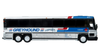 2001 MCI D4000 Coach Bus "Greyhound Canada" Blue and White with Red Stripes "Vintage Bus & Motorcoach Collection" Limited Edition to 504 pieces Worldwide 1/87 (HO) Diecast Model by Iconic Replicas