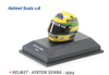 1/8 MINICHAMPS Williams HELMET - AYRTON SENNA - 1994 - LAST RACE 01.05.1994 Diecast Car Model 