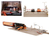 "Fast & Furious" Final Race Diorama with Toyota Supra Orange and Dodge Charger Black "Nano Scene" Series model by Jada