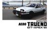 1/18 OTTO Toyota Sprinter AE86 Trueno GT-APEX '85 (White) Car Model