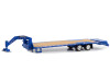 Gooseneck Trailer Blue with Red and White Conspicuity Stripes "Hobby Exclusive" Series 1/64 Diecast Model by Greenlight