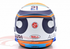 1/2 Bell 2023 Formula 1 Nyck de Vries #21 Scuderia Alpha Tauri Helmet Model