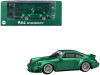 Porsche RWB 964 Widebody Flash Green Metallic with Extra Wheels and Spoiler 1/64 Diecast Model Car by CM Models