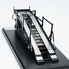 1/64 Unique Model × Tiny Hino 500 Ranger Double Level Transporter Black Diecast Model