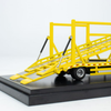 1/64 Unique Model × Tiny Hino 500 Ranger Double Level Transporter Yellow Diecast Model