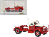 1953 Mack B-61 Truck Tractor Red and Beige "Mackie the Mover" 1/87 (HO) Scale Model Car by Brekina