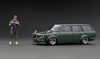 1/18 Ignition Model Datsun Bluebird (510) Wagon Green With Mr. Jun Imai (Limited 100 Pieces )