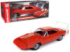 1969 Dodge Charger Daytona Red with White Tail Stripe and Red Interior "Muscle Car & Corvette Nationals" (MCACN) "American Muscle" Series 1/18 Diecast Model Car by Auto World