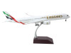 Airbus A350-900 Commercial Aircraft "Emirates Airlines" White with Striped Tail "Gemini 200" Series 1/200 Diecast Model Airplane by GeminiJets
