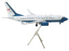 Boeing C-40B Commercial Aircraft "United States of America - Air Force" White and Blue "Gemini 200" Series 1/200 Diecast Model Airplane by GeminiJets