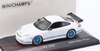 1/43 Minichamps 2002 Porsche 911 (996) GT3 RS (White with Blue Wheels) Car Model