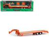 Gooseneck Trailer Orange with Red and White Conspicuity Stripes "Hobby Exclusive" Series 1/64 Diecast Model Car by Greenlight