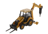1/64 Diecast Master Cat 420 XE Backhoe Loader (with 4 Additional Work Tools) Diecast Model