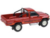 1984 Toyota Hilux Pickup Truck Red with Stripes 1/64 Diecast Model Car by Paragon Models