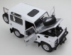 1/18 Kyosho Land Rover Defender 90 SWB (White w/ Silver Hood) Diecast Car Model