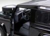 1/18 Kyosho Land Rover Defender 90 SWB (Black w/ Green Hood) Diecast Car Model