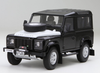 1/18 Kyosho Land Rover Defender 90 SWB (Black w/ White Hood) Diecast Car Model