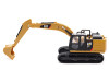 CAT Caterpillar 320F L Hydraulic Excavator Yellow and Black 1/64 Diecast Model by Diecast Masters
