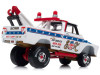 1965 Chevrolet Tow Truck White with Blue Stripes and Graphics "E&K Towing" "Zingers!" Series Limited Edition to 2496 pieces Worldwide 1/64 Diecast Model Car by Johnny Lightning