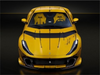 1/18 HH Model Ferrari 812 Competizione Blank Sheet (Yellow) Car Model Limited 30 Pieces