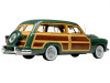 1949 Mercury Woodie Meadow Green with Yellow and Woodgrain Sides and Green Interior Limited Edition to 200 pieces Worldwide 1/43 Model Car by Goldvarg Collection