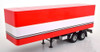 1/18 Road Kings Semi Trailer (Red & White) Diecast Model