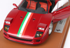 1/18 BBR & Kyosho Ferrari F40 (Metallic Red) with Italian Flag Stripe Diecast Car Model Limited 78 Pieces