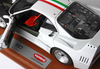 1/18 BBR & Kyosho Ferrari F40 (Metallic White) with Italian Flag Stripe Diecast Car Model Limited 78 Pieces