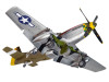 Skill 2 Model Kit North American P-51D Mustang Fighter Aircraft with 2 Scheme Options 1/48 Plastic Model Kit by Airfix