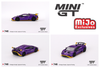 1/64 Mini GT Lamborghini Huracán STO (Viola Pasifae Purple) Diecast Car Model