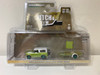 CHASE CAR 1/64 Greenlight 1970 Harvester Scout with Utility Trailer (Lime Green Metallic with Alpine White Hardtop) Diecast Car Model