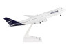 Boeing 747-8I Commercial Aircraft with Landing Gear "Lufthansa" (D-ABYA) White with Dark Blue Tail (Snap-Fit) 1/200 Plastic Model by Skymarks