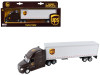UPS Tractor Truck Brown with Dry Goods Trailer "United Parcel Service" 1/64 Diecast Model by Daron