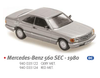 1/43 MINICHAMPS MERCEDES-BENZ 560 SEC 1980 W126 - RED MET. Diecast Car Model