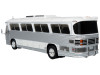 Dina 323-G2 Olimpico Coach Bus Blank White and Silver Limited Edition to 504 pieces Worldwide "The Bus and Motorcoach Collection" 1/87 (HO) Diecast Model by Iconic Replicas