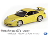 1/43 Minichamps PORSCHE 911 GT3 - 2003 - YELLOW - 25 YEARS Diecast Car Model