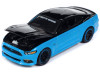 2015 Ford Mustang GT "Petty's Garage" Petty Blue and Black "Modern Muscle" Limited Edition 1/64 Diecast Model Car by Auto World