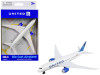 Boeing Commercial Aircraft "United Airlines" (N12010) White with Blue Tail Diecast Model Airplane by Daron