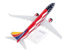 Boeing 737-800 Commercial Aircraft "Southwest Airlines - Freedom One" (N500WR) USA Flag Livery (Snap-Fit) 1/130 Plastic Model by Skymarks