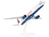 Airbus A321 Commercial Aircraft "Delta Air Lines - Thank You" (N391DN) White with Red and Blue Tail (Snap-Fit) 1/150 Plastic Model by Skymarks