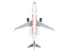 Airbus A321 Commercial Aircraft "Delta Air Lines - Thank You" (N391DN) White with Red and Blue Tail (Snap-Fit) 1/150 Plastic Model by Skymarks