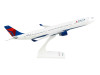 Airbus A330-300 Commercial Aircraft "Delta Air Lines" (N809NW) White with Red and Blue Tail (Snap-Fit) 1/200 Plastic Model by Skymarks