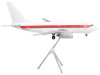 Boeing 737-600 Commercial Aircraft "EG&G (Janet Airlines)" (N273RH) White with Red Stripes "Gemini 200" Series 1/200 Diecast Model Airplane by GeminiJets