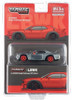 CHASE CAR 1/64 Tarmac Works LB-WORKS Dodge Challenger SRT Hellcat (Chrome Silver with Red Wheels) Diecast Car Model